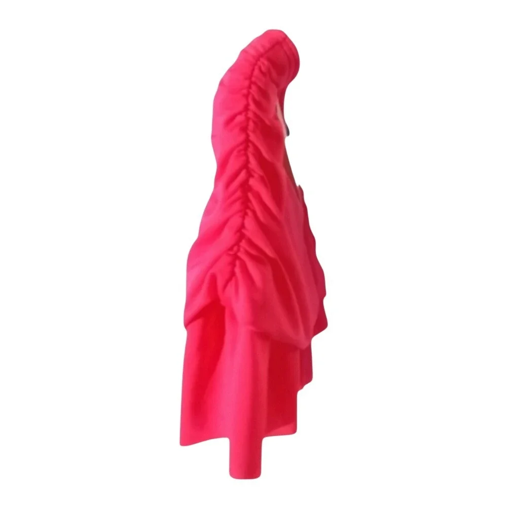 Swim Skirt Ruffle Hem Swimsuit Bottom Cover‎ Up Hot Pink SKUK085